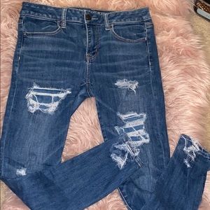 American eagle ripped jeans